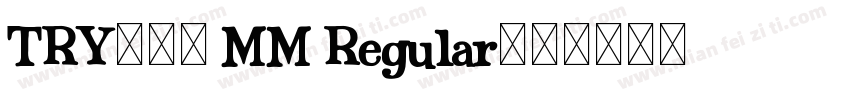 TRYかるた MM Regular字体转换